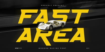 Fast Area Font Poster 1