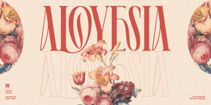 Aloyesia Font Poster 1