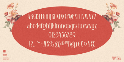 Aloyesia Font Poster 6