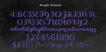 Purple Font Poster 9