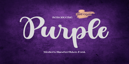 Purple Font Poster 1