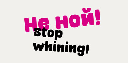 OT Whiner Font Poster 3