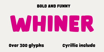 OT Whiner Font Poster 1