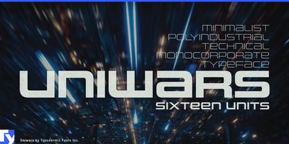 Uniwars Font Poster 1