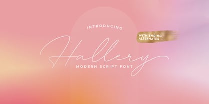 Hallery Font Poster 7