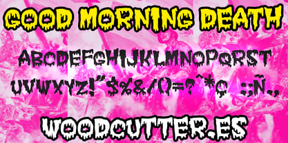 Good Morning Death Font Poster 3