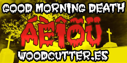 Good Morning Death Font Poster 4