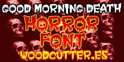 Good Morning Death Font Poster 1