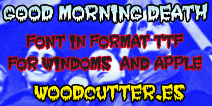 Good Morning Death Font Poster 5