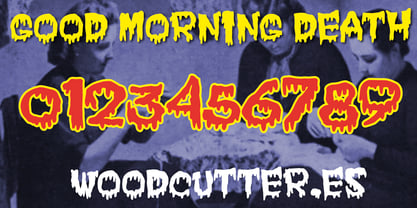 Good Morning Death Font Poster 6