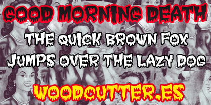 Good Morning Death Font Poster 2