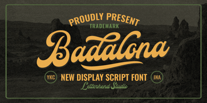 Badalona Font Poster 1