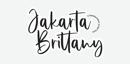 Jakarta Brittany Font Poster 1
