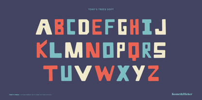 TONYS TREES Font Poster 7