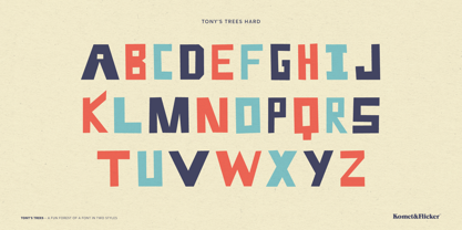 TONYS TREES Font Poster 2