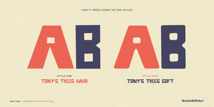 TONYS TREES Font Poster 12