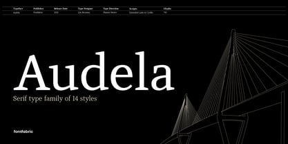 Audela Font Poster 1