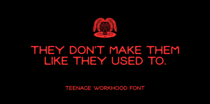 Teenage Workhood Font Poster 2