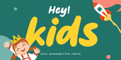 Hey Kids Font Poster 1