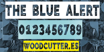 The Blue Alert Font Poster 6