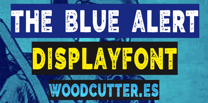 The Blue Alert Font Poster 1