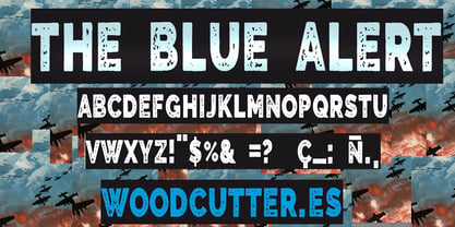 The Blue Alert Font Poster 4