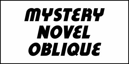 Mystery Novel JNL Font Poster 4