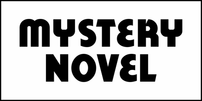 Mystery Novel JNL Font Poster 2