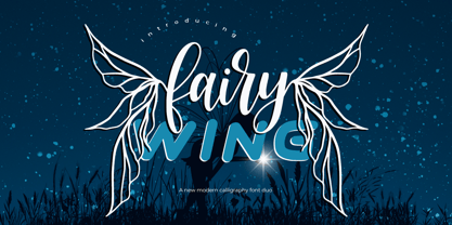 Fairy wing Font Poster 8