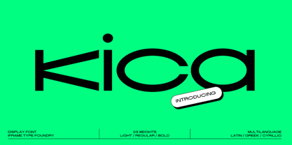 Kica Font Poster 1