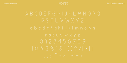 Monora Font Poster 9