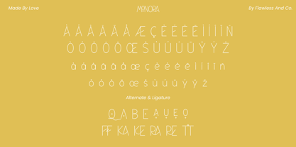 Monora Font Poster 10