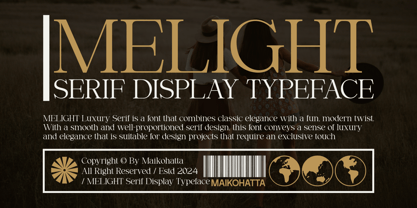 Melight Font Poster 7