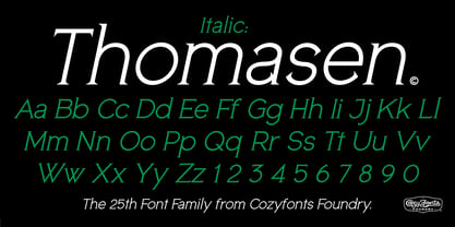 Thomasen Font Poster 2