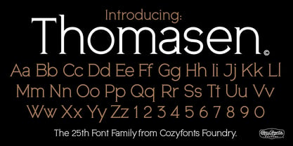 Thomasen Font Poster 1