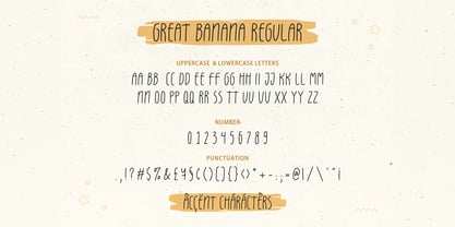 Great Banana Font Poster 7