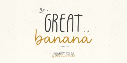 Great Banana Font Poster 1