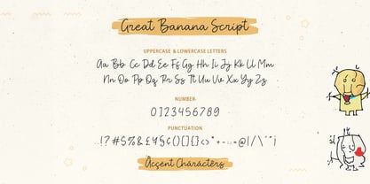 Great Banana Font Poster 8