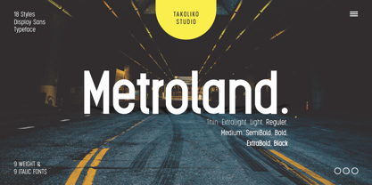 Metroland Font Poster 1