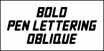 Bold Pen Lettering JNL Font Poster 4