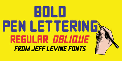 Bold Pen Lettering JNL Font Poster 1