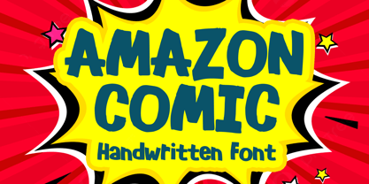 Amazon Comic Font Poster 1