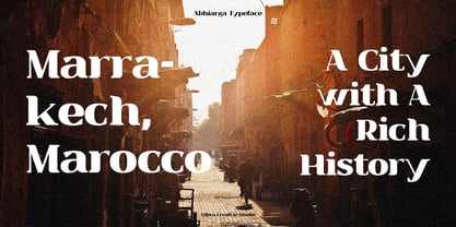 Abhiarga Font Poster 2