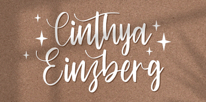 Cinthya Einzberg Font Poster 1