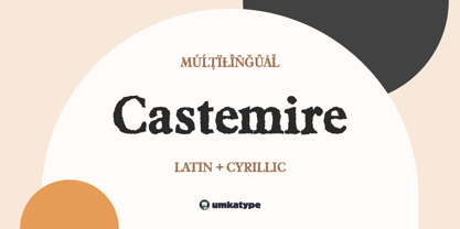 Castemire Font Poster 1