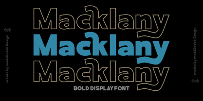 Macklany Font Poster 1