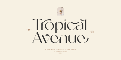 Tropical Avenue Fuente Póster 1