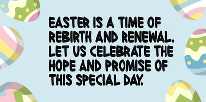 Easter Meadow Font Poster 2