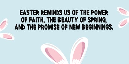 Easter Meadow Font Poster 4