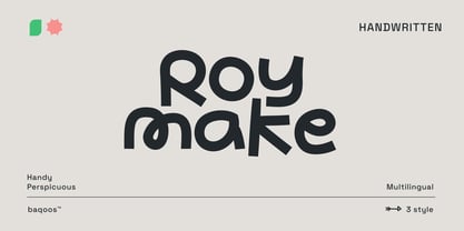 Roy Make Font Poster 1